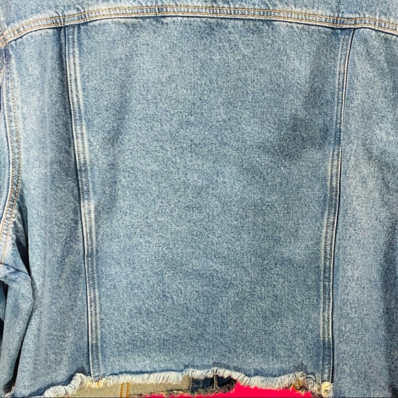 💗 VS PINK 💗 Denim Jean Jacket X Large - Picture 6 of 9